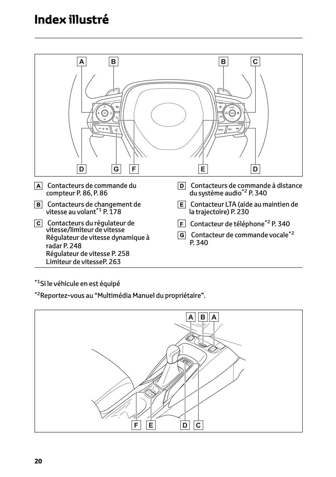 2026 Toyota Corolla Hybrid Hatchback/Touring Sports Owner's Manual | French