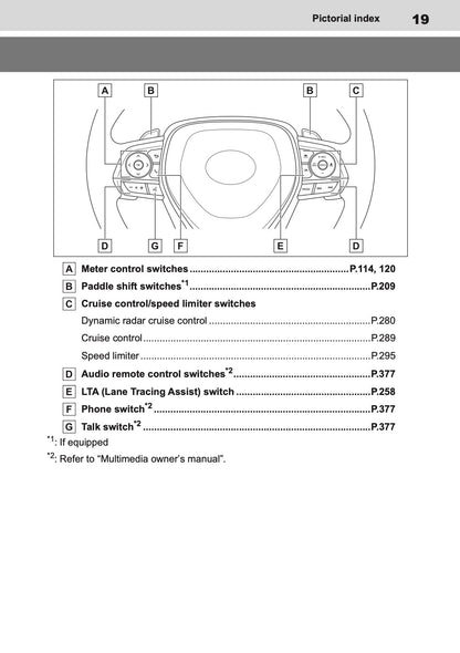 2026 Toyota Corolla Hybrid Hatchback/Touring Sports Owner's Manual | English
