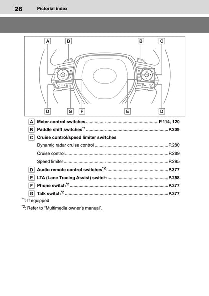 2026 Toyota Corolla Hybrid Hatchback/Touring Sports Owner's Manual | English