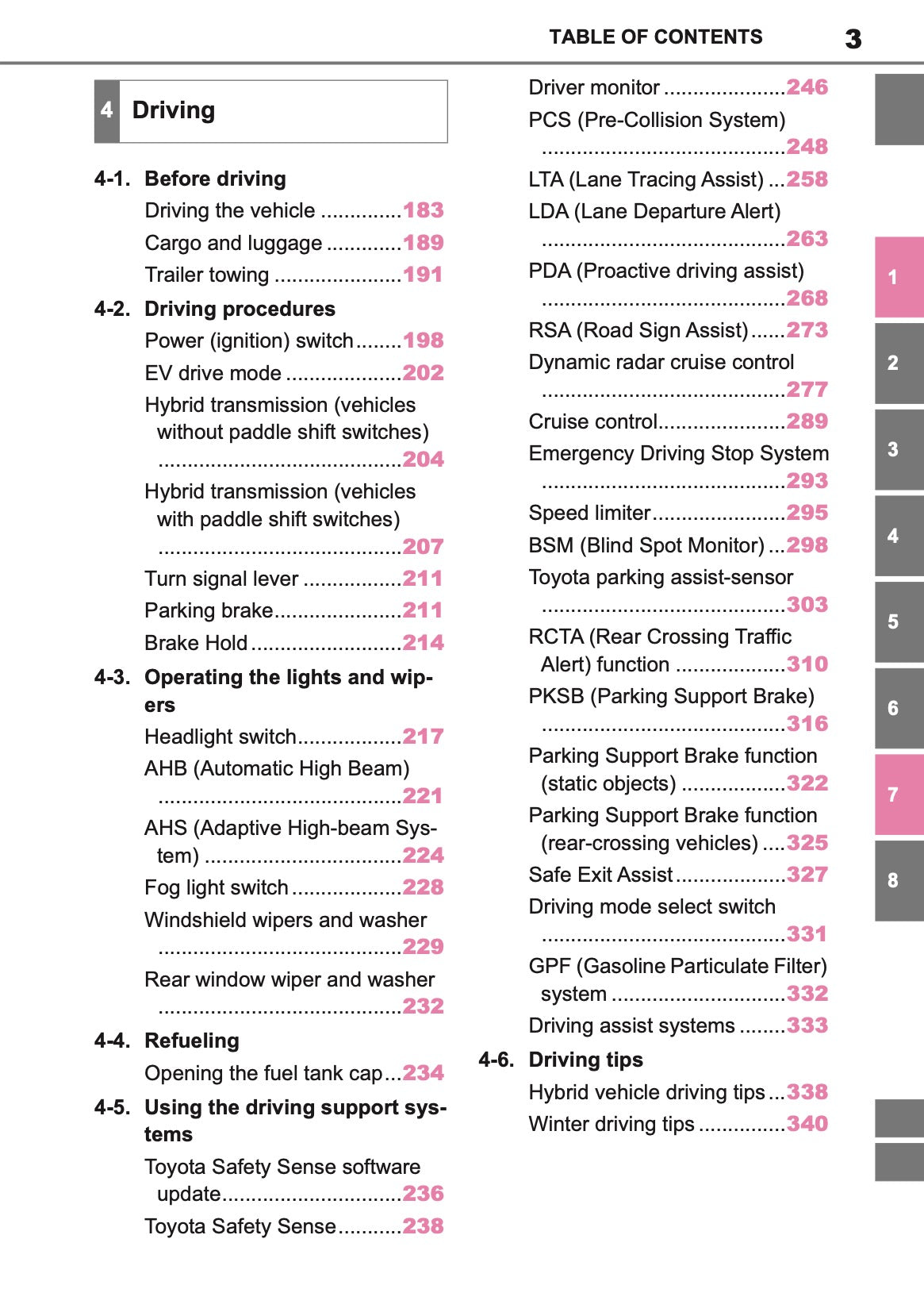 2026 Toyota Corolla Hybrid Hatchback/Touring Sports Owner's Manual | English