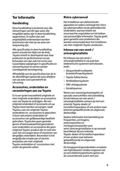 2023 Toyota Corolla Hybrid Hatchback/Touring Sports Owner's Manual | Dutch