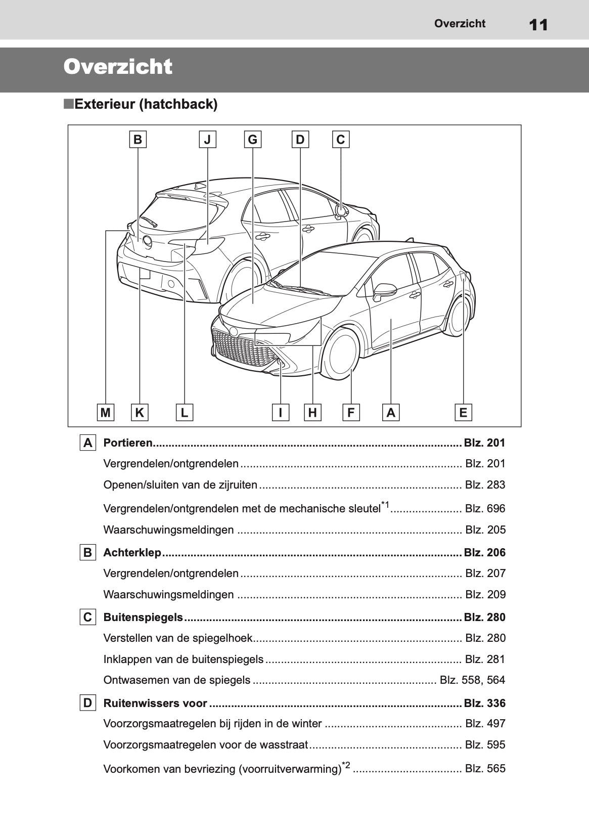 2020-2022 Toyota Corolla Hatchback/Touring Sports Gebruikershandleiding | Nederlands