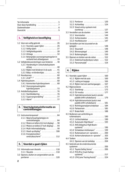 2022-2023 Toyota Corolla Hybrid Hatchback/Touring Sports Owner's Manual | Dutch