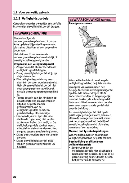 2026 Toyota Corolla Hybrid Hatchback/Touring Sports Owner's Manual | Dutch