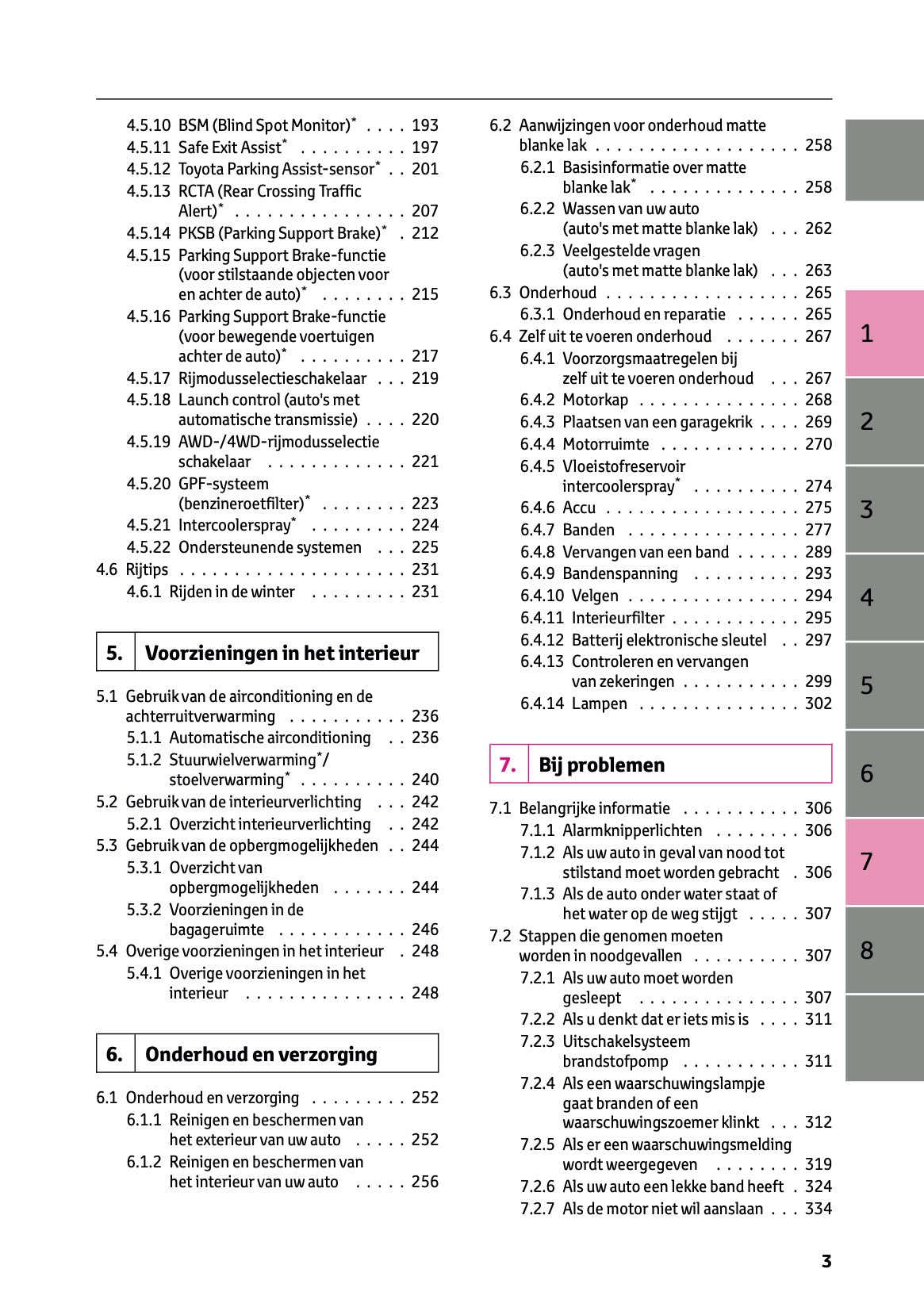 2024-2025 Toyota GR Yaris Owner's Manual | Dutch