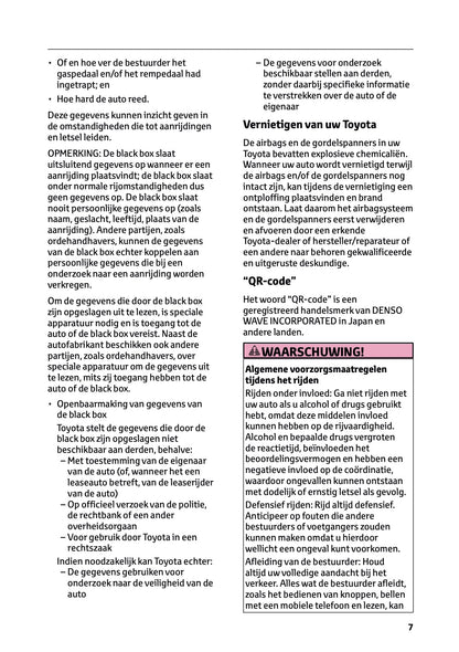 2024-2025 Toyota GR Yaris Owner's Manual | Dutch