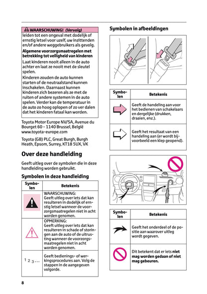 2024-2025 Toyota GR Yaris Owner's Manual | Dutch