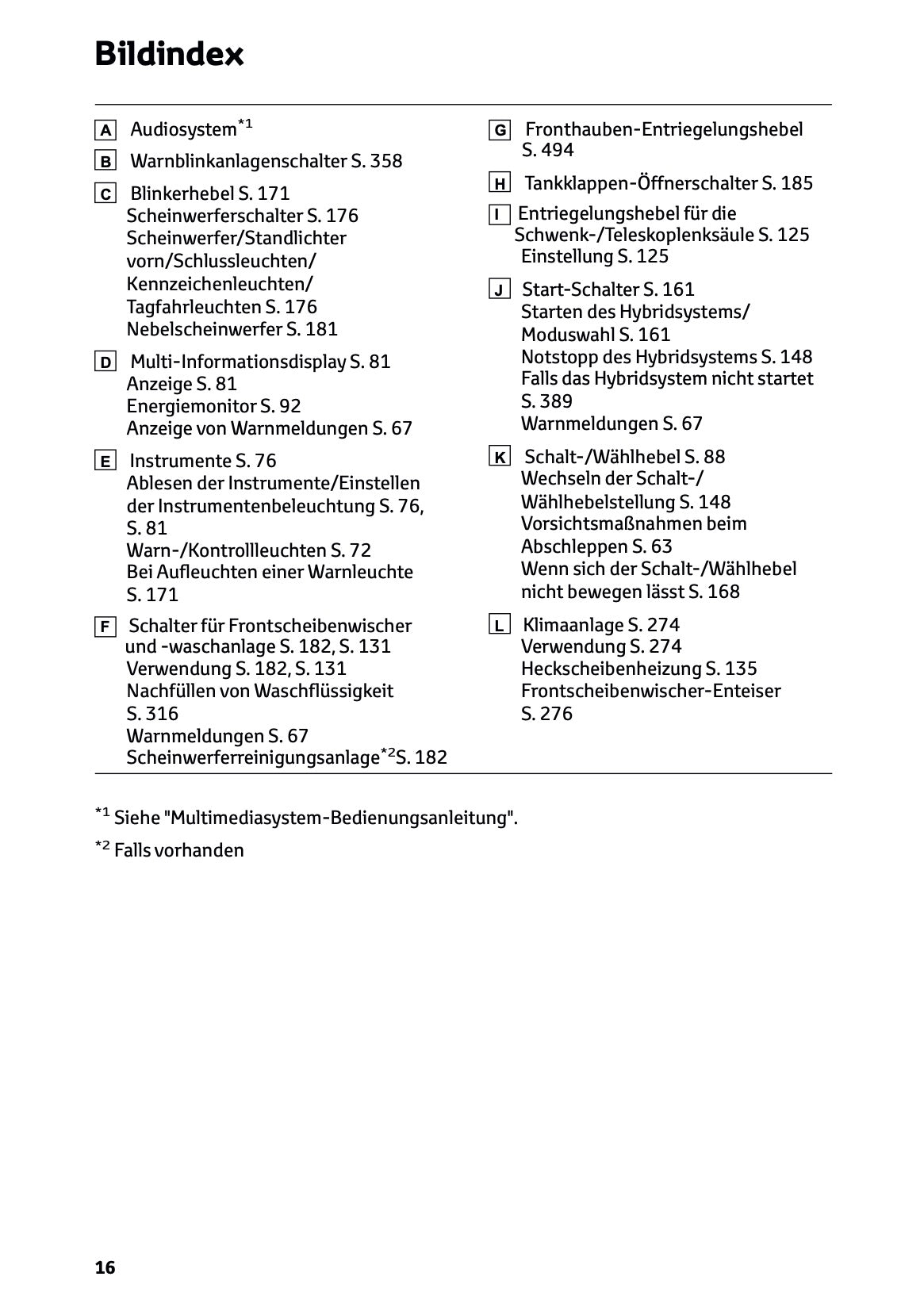 2024-2025 Toyota Highlander Hybrid Owner's Manual | German