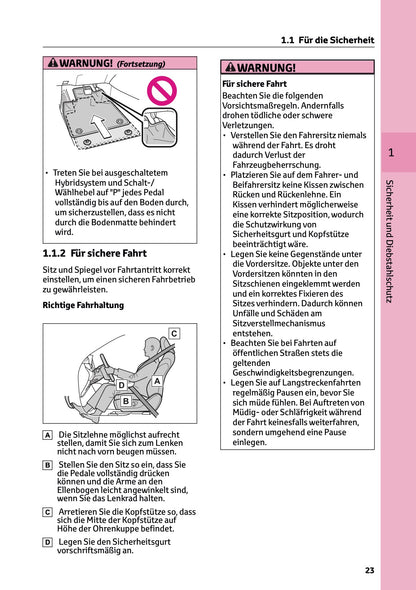 2024-2025 Toyota Highlander Hybrid Owner's Manual | German