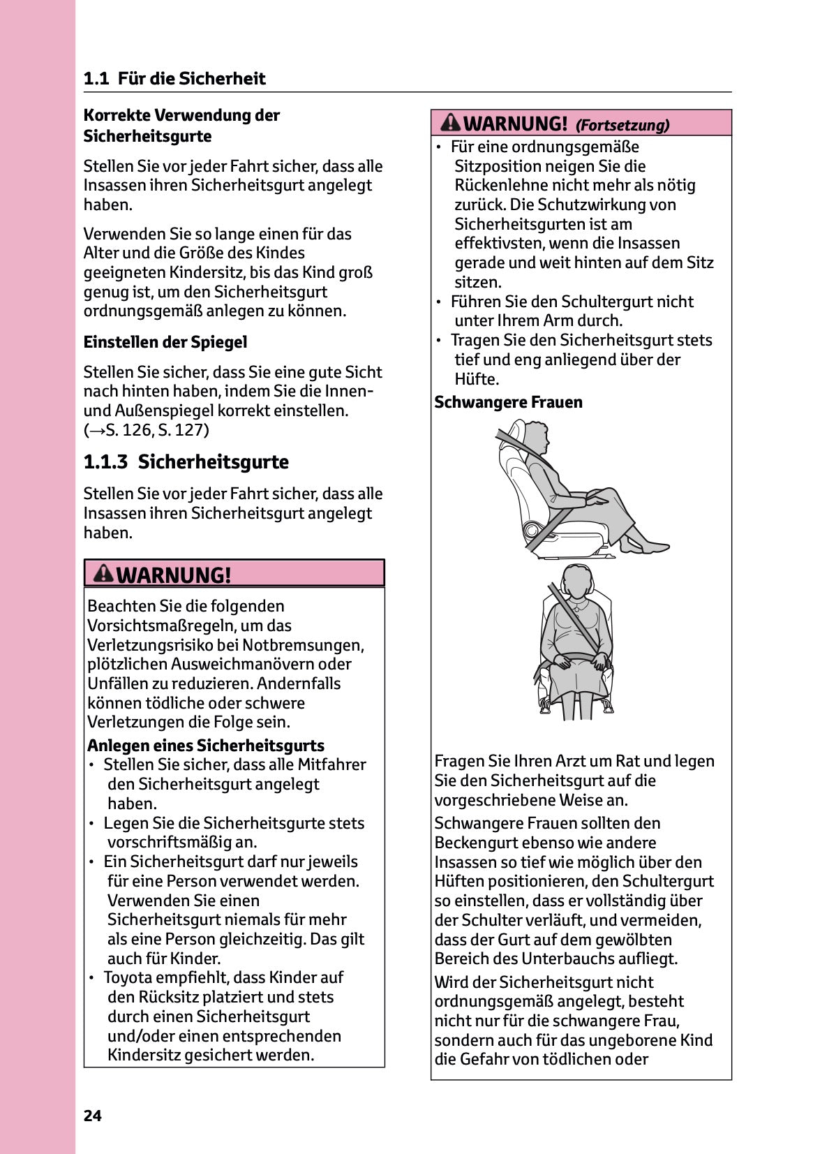 2024-2025 Toyota Highlander Hybrid Owner's Manual | German