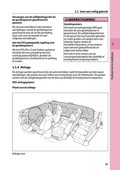 2024-2025 Toyota Highlander Hybrid Owner's Manual | Dutch