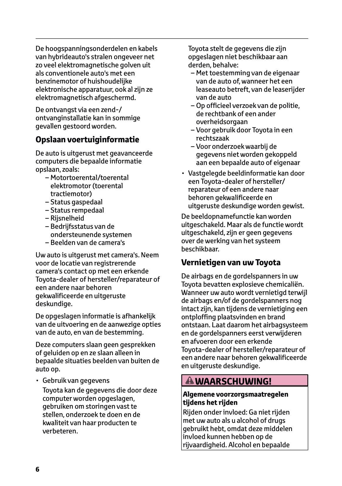 2024-2025 Toyota Highlander Hybrid Owner's Manual | Dutch