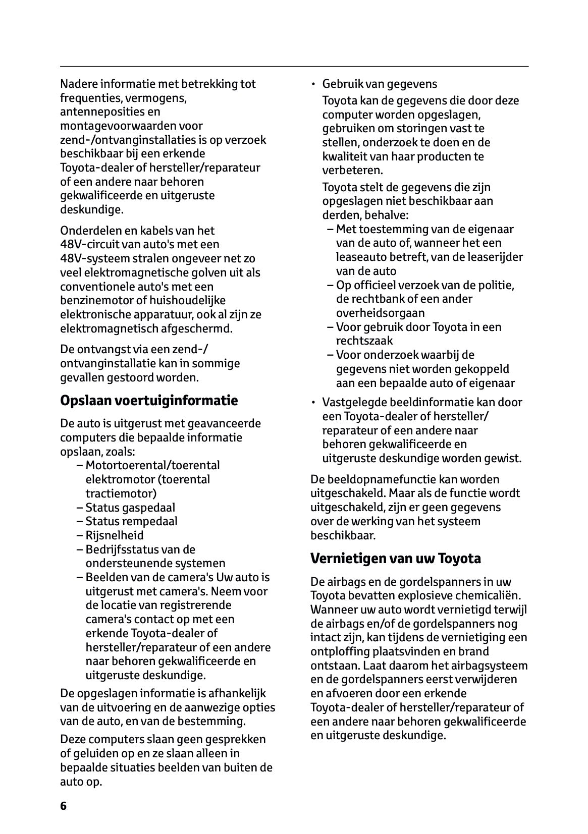 2024-2025 Toyota Hilux 48V Owner's Manual | Dutch