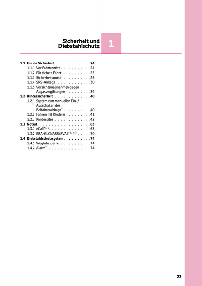 2024-2025 Toyota Hilux Owner's Manual | German