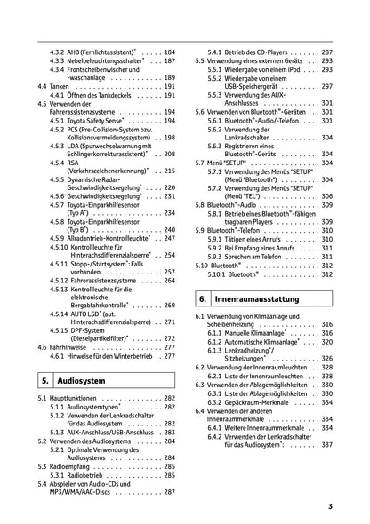 2024-2025 Toyota Hilux Owner's Manual | German