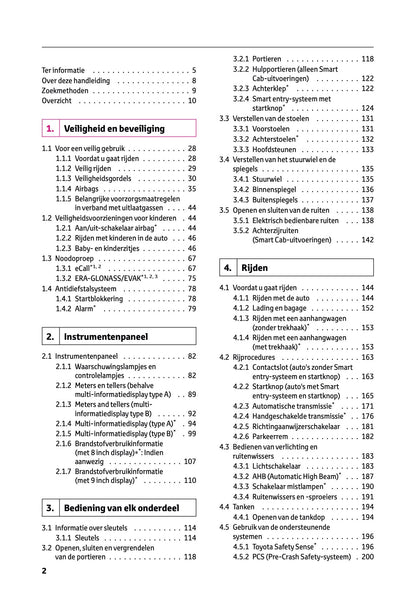 2024-2025 Toyota Hilux Owner's Manual | Dutch