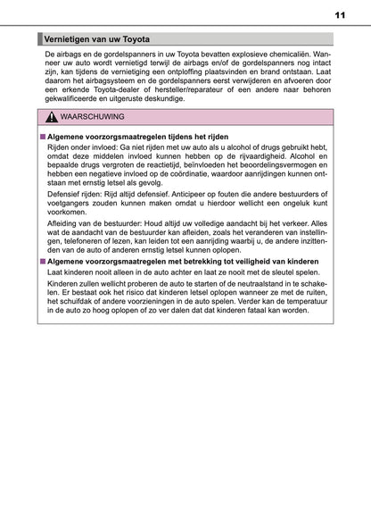 2020-2021 Toyota Land Cruiser 150 Owner's Manual | Dutch