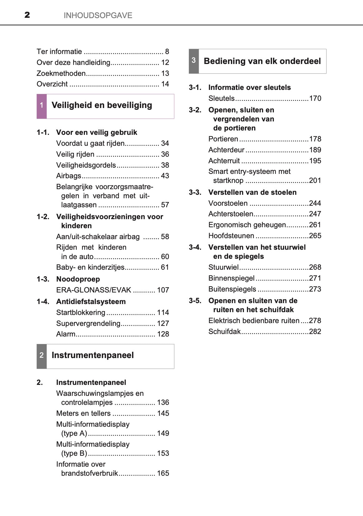 2020-2021 Toyota Land Cruiser 150 Owner's Manual | Dutch