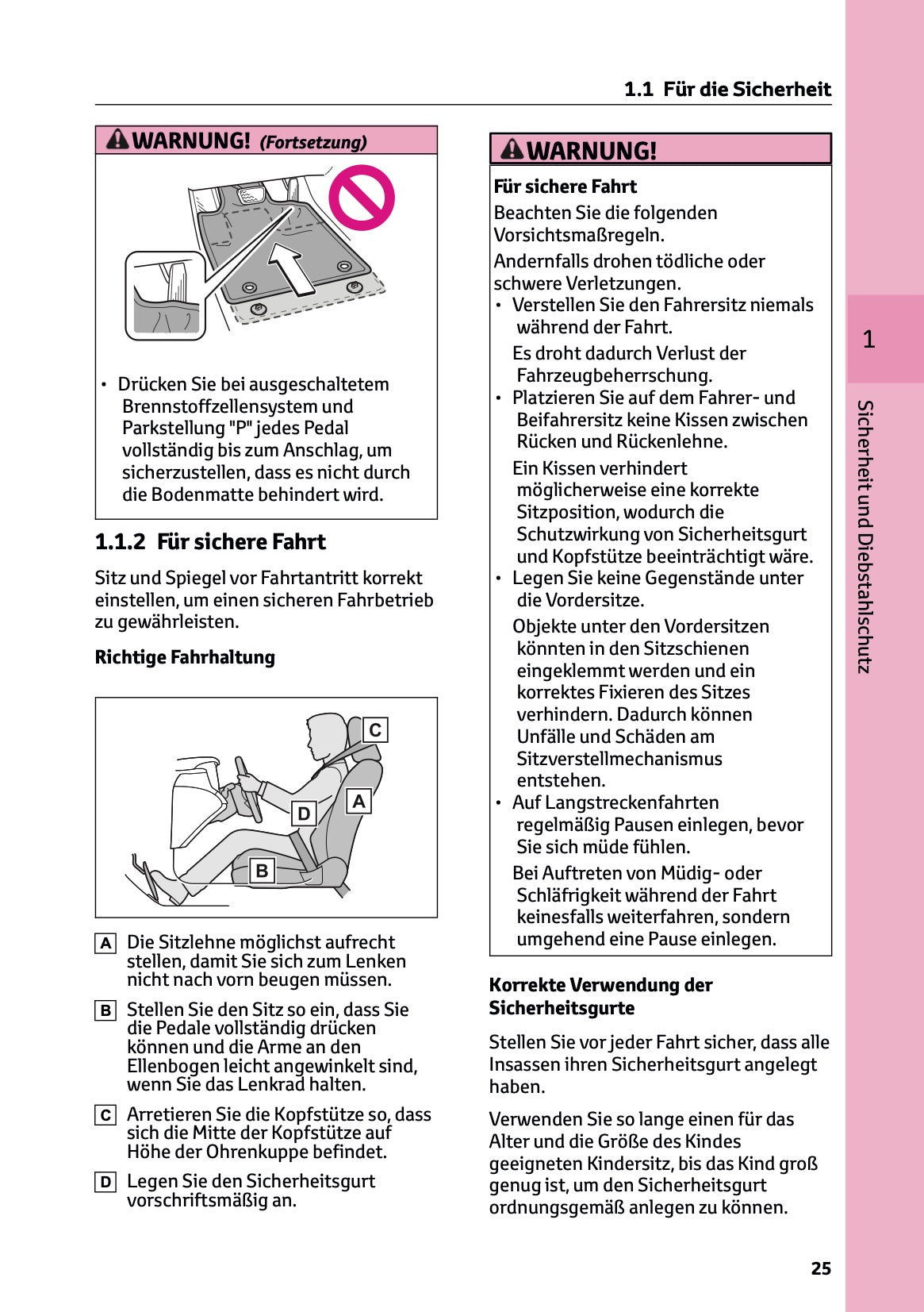 2025-2026 Toyota Mirai Owner's Manual | German