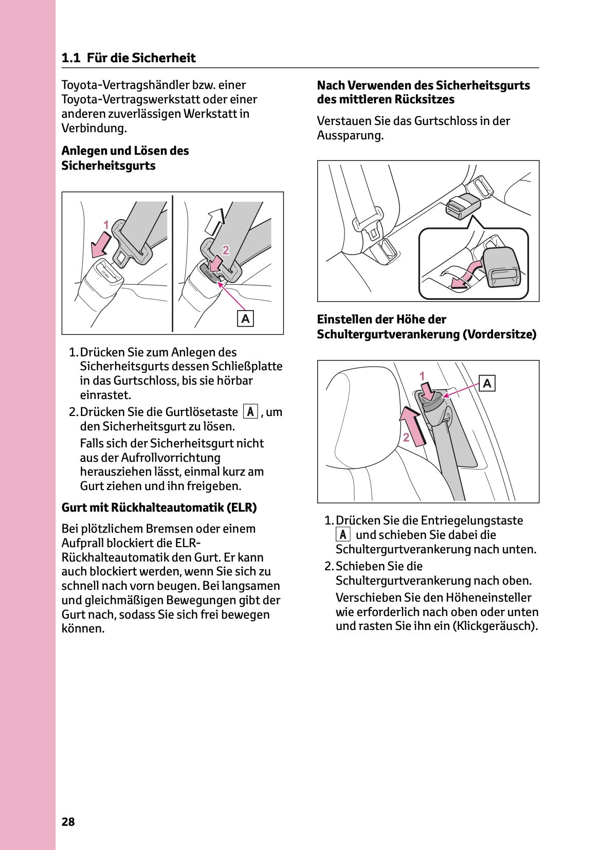 2025-2026 Toyota Mirai Owner's Manual | German