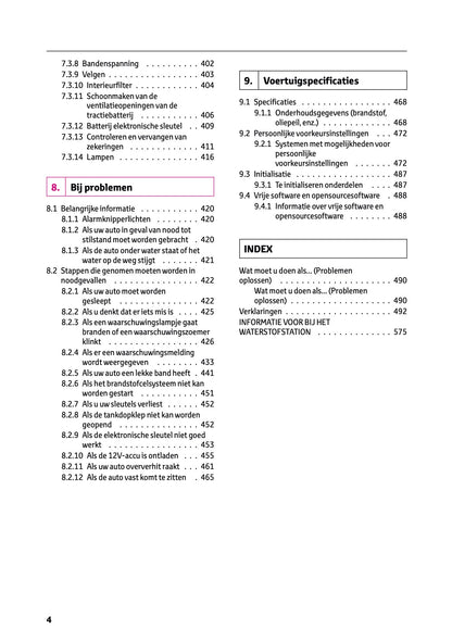 2025-2026 Toyota Mirai Gebruikershandleiding | Nederlands