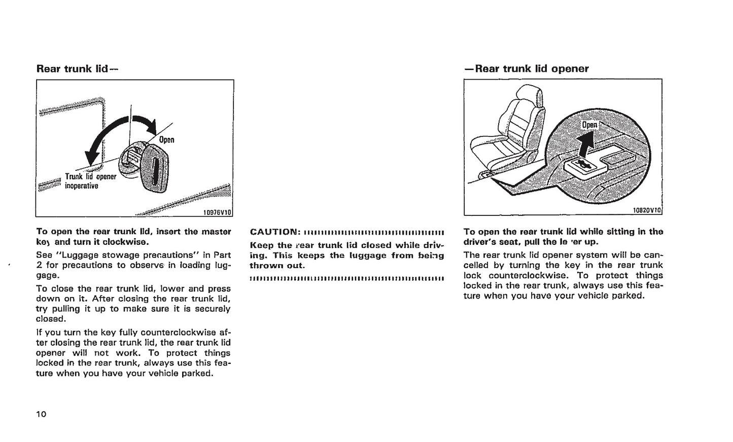 1993 Toyota MR2 Owner's Manual | English