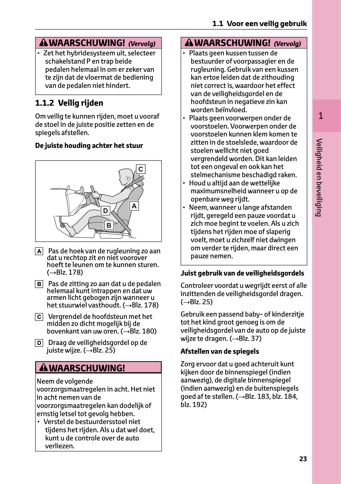 2023-2024 Toyota Prius Owner's Manual | Dutch