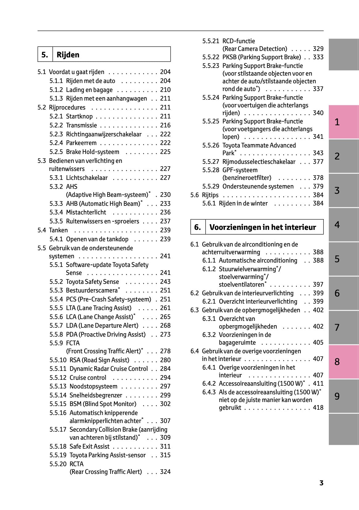 2023-2024 Toyota Prius Owner's Manual | Dutch