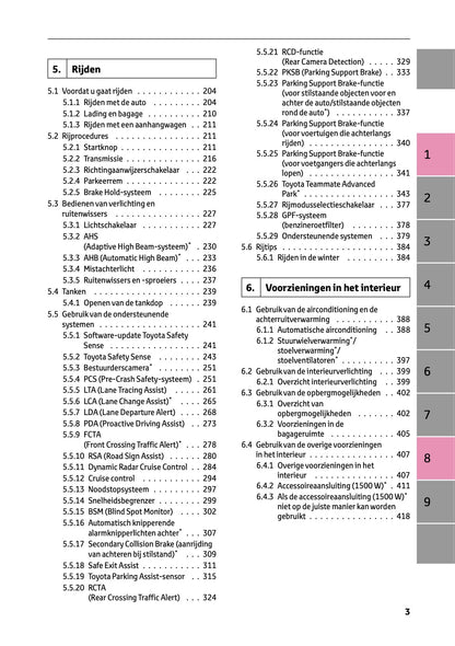 2023-2024 Toyota Prius Owner's Manual | Dutch