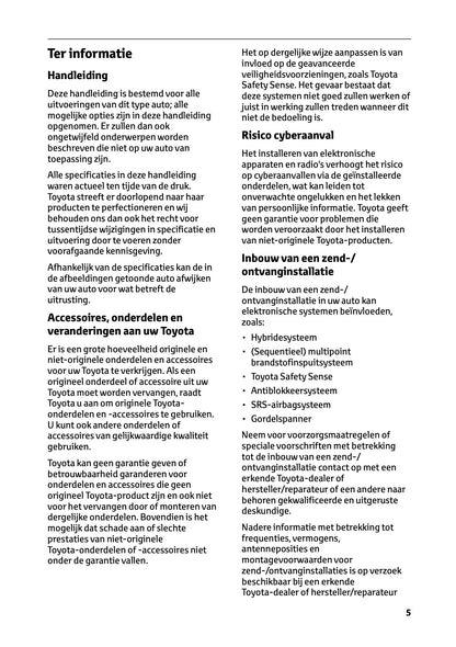 2023-2024 Toyota Prius Owner's Manual | Dutch