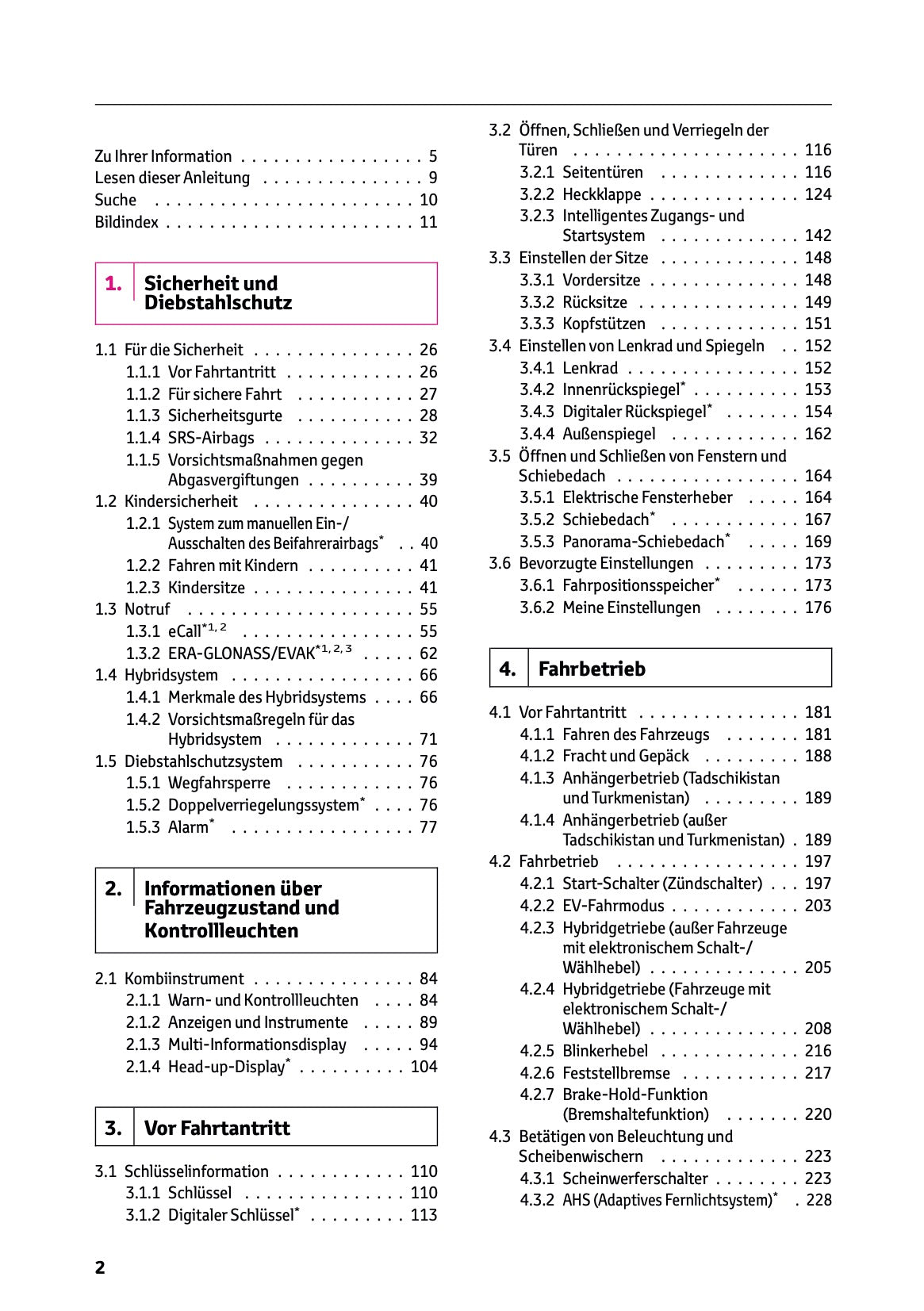 2026 Toyota RAV4 Hybrid Owner's Manual | German