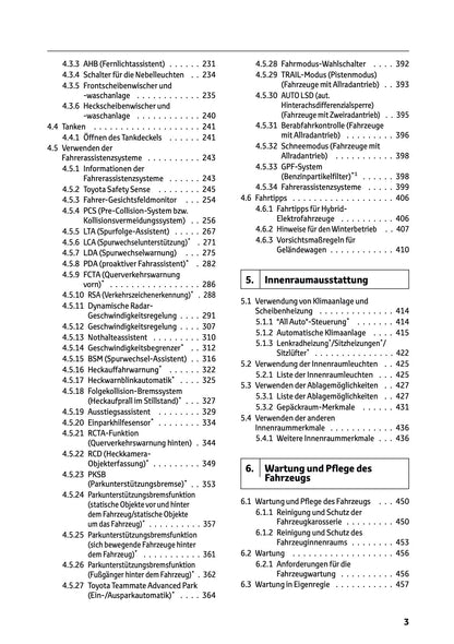 2026 Toyota RAV4 Hybrid Owner's Manual | German
