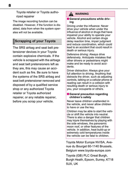 2023-2024 Toyota RAV4 Plug-in-Hybrid Owner's Manual | English