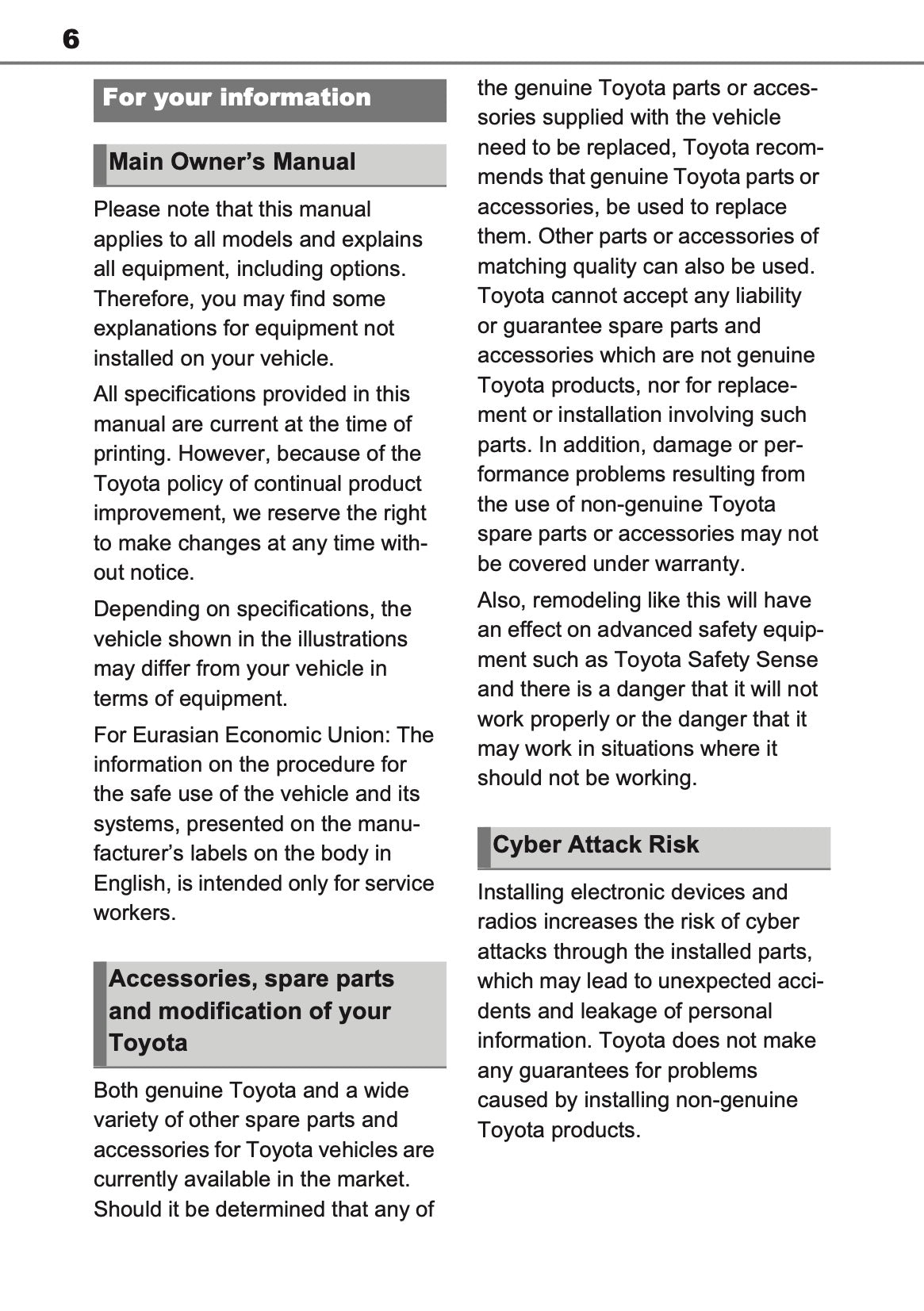 2026 Toyota RAV4 Hybrid Owner's Manual | English