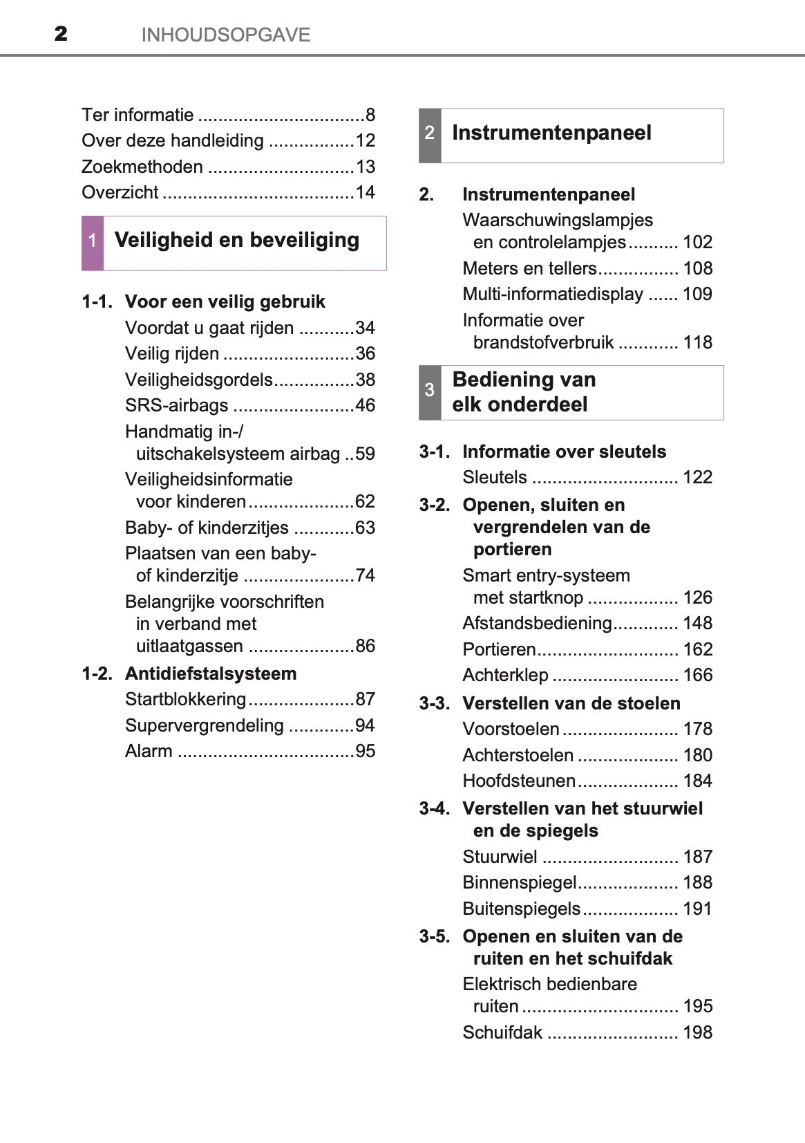 2014-2015 Toyota RAV4 Owner's Manual | Dutch