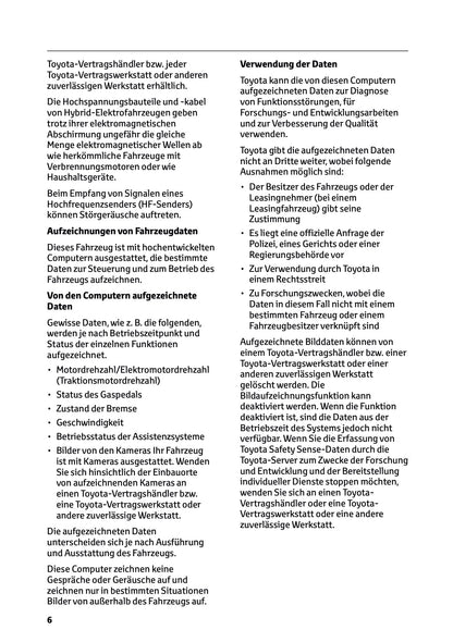 2026 Toyota RAV4 Plug-in-Hybrid Owner's Manual | German