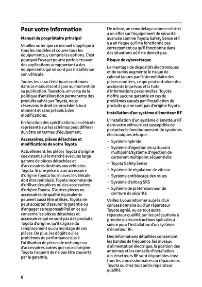 2026 Toyota RAV4 Plug-in-Hybrid Owner's Manual | French