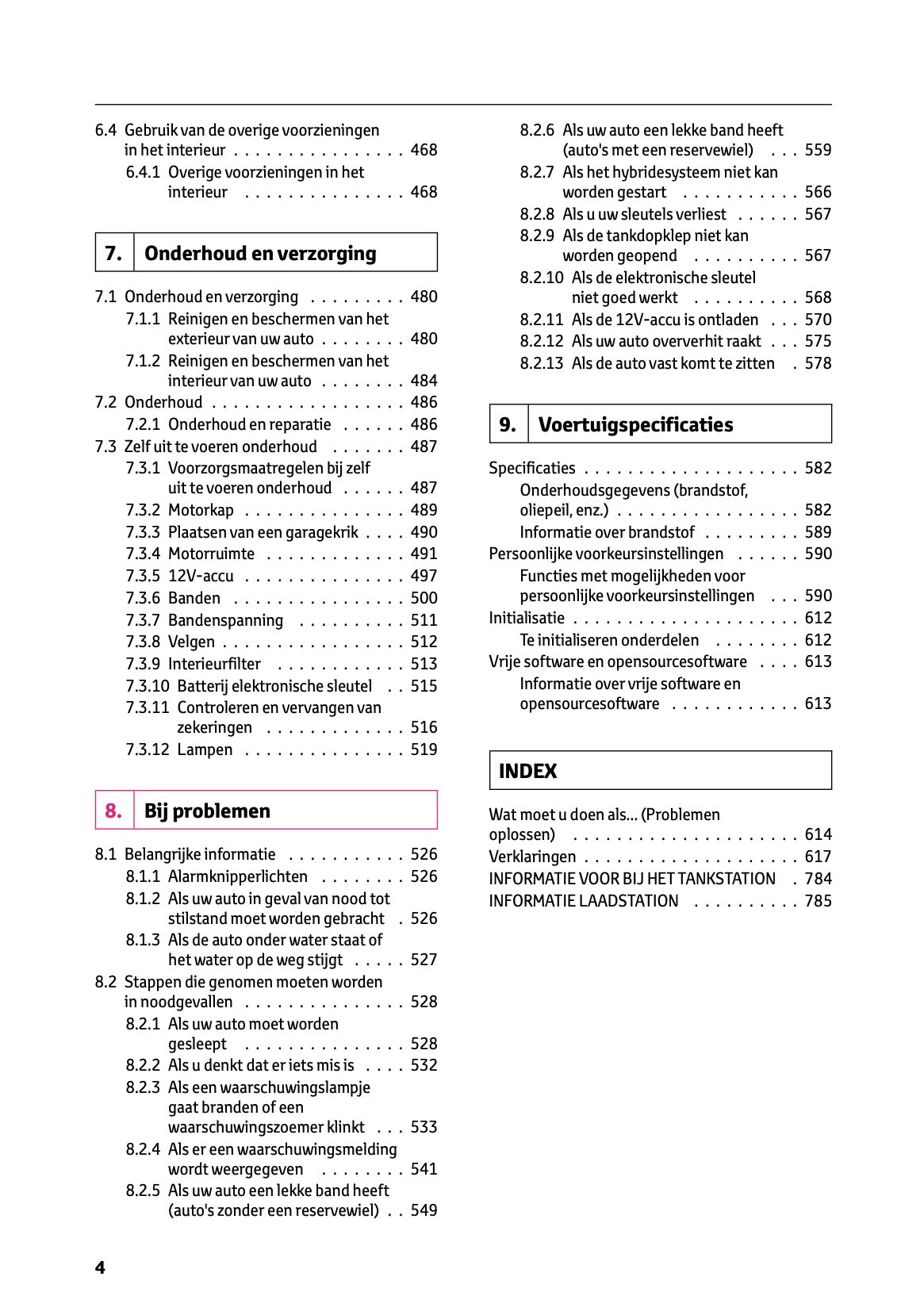 2026 Toyota RAV4 Plug-in-Hybrid Owner's Manual | Dutch