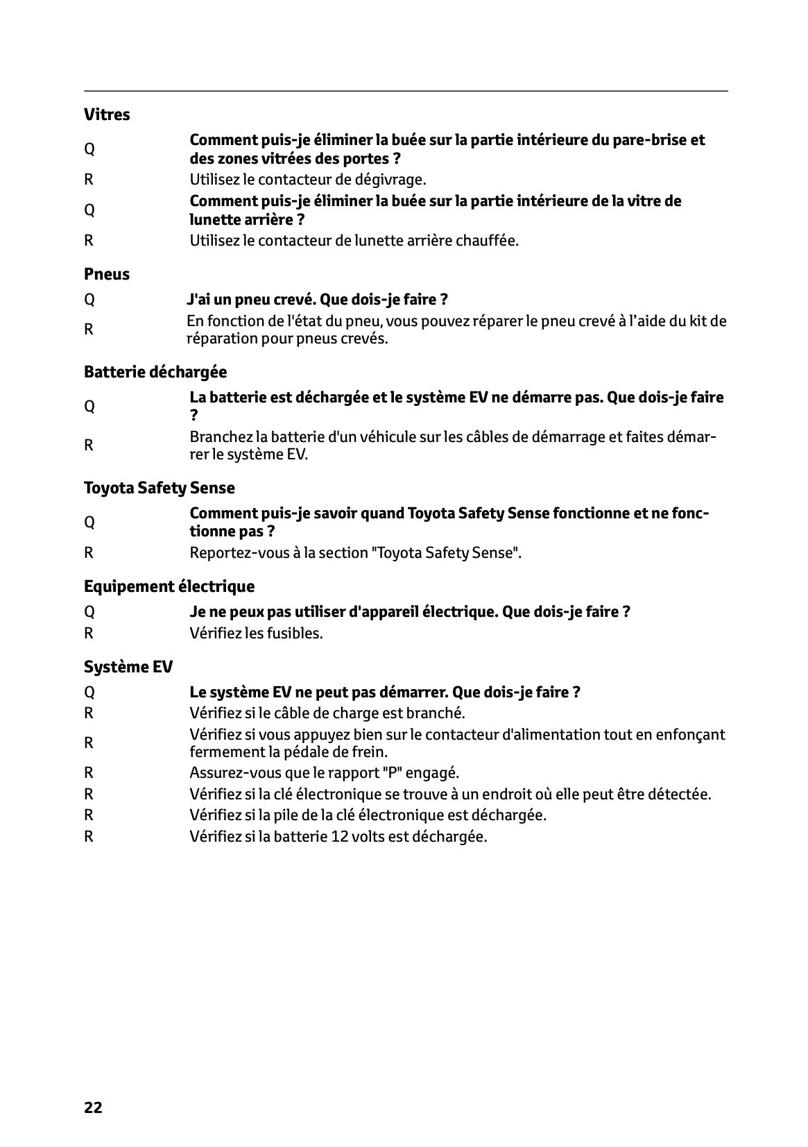 2025-2026 Toyota Urban Cruiser Owner's Manual | French