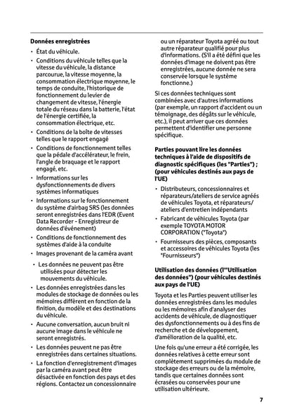 2025-2026 Toyota Urban Cruiser Owner's Manual | French