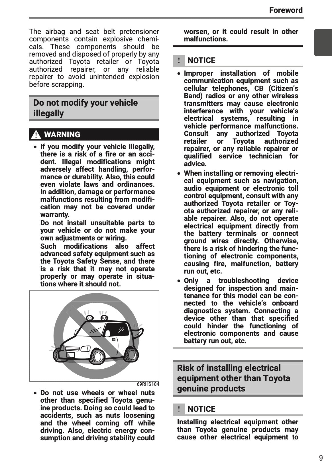 2025-2026 Toyota Urban Cruiser Owner's Manual | English