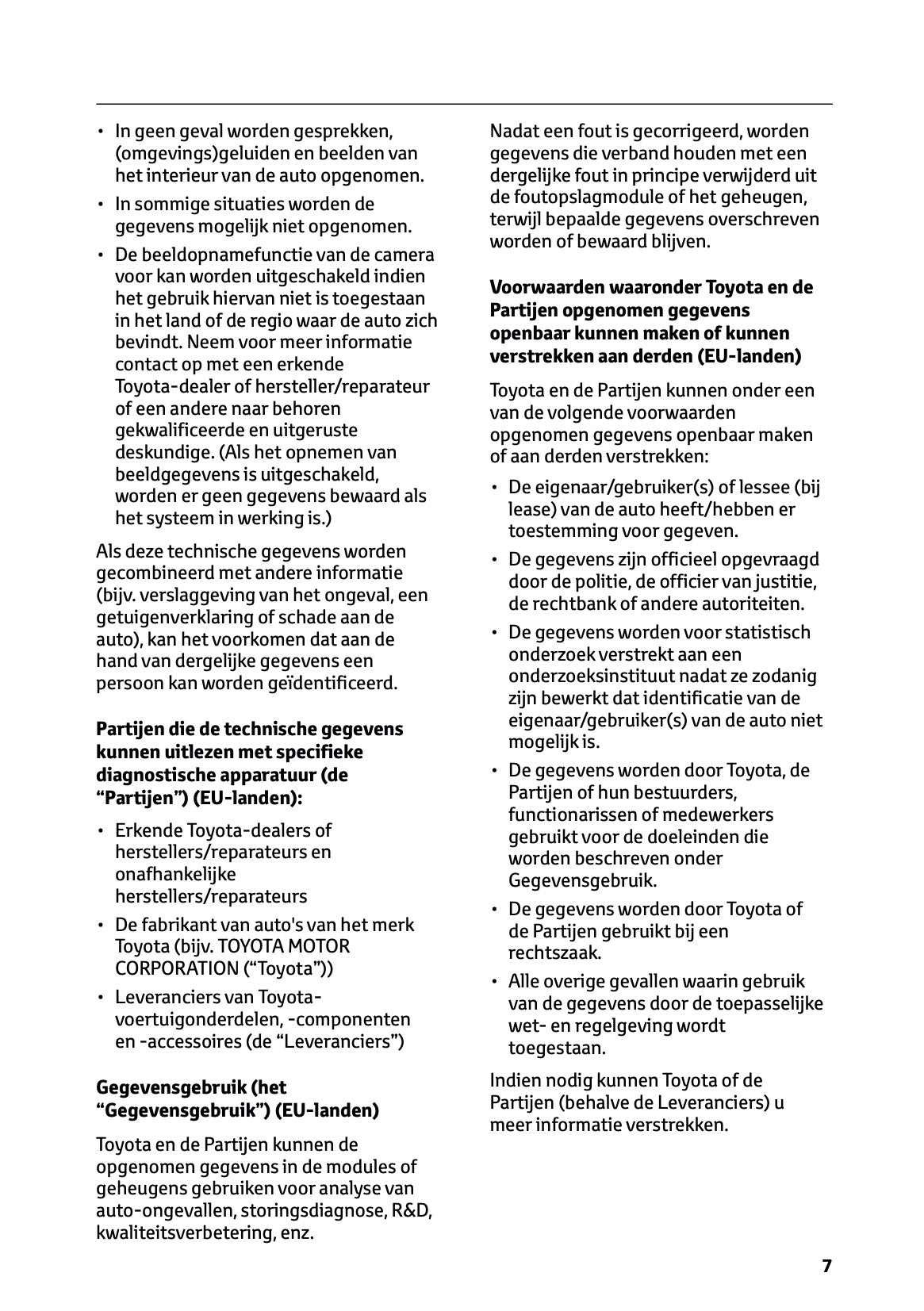 2025-2026 Toyota Urban Cruiser Gebruikershandleiding | Nederlands