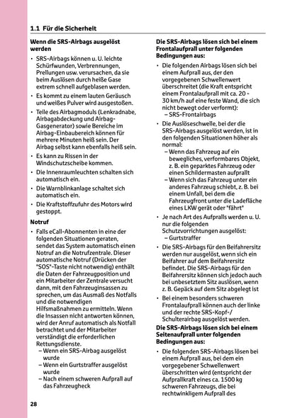 2025 Toyota GR Yaris Owner's Manual | German