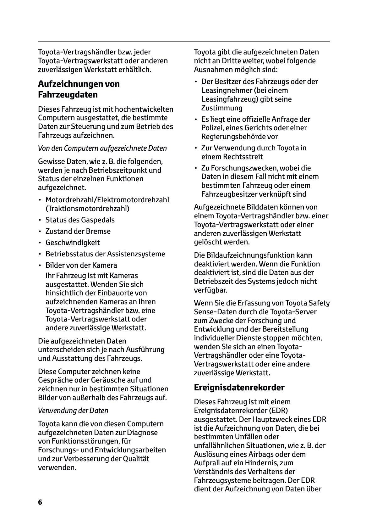 2025 Toyota GR Yaris Owner's Manual | German