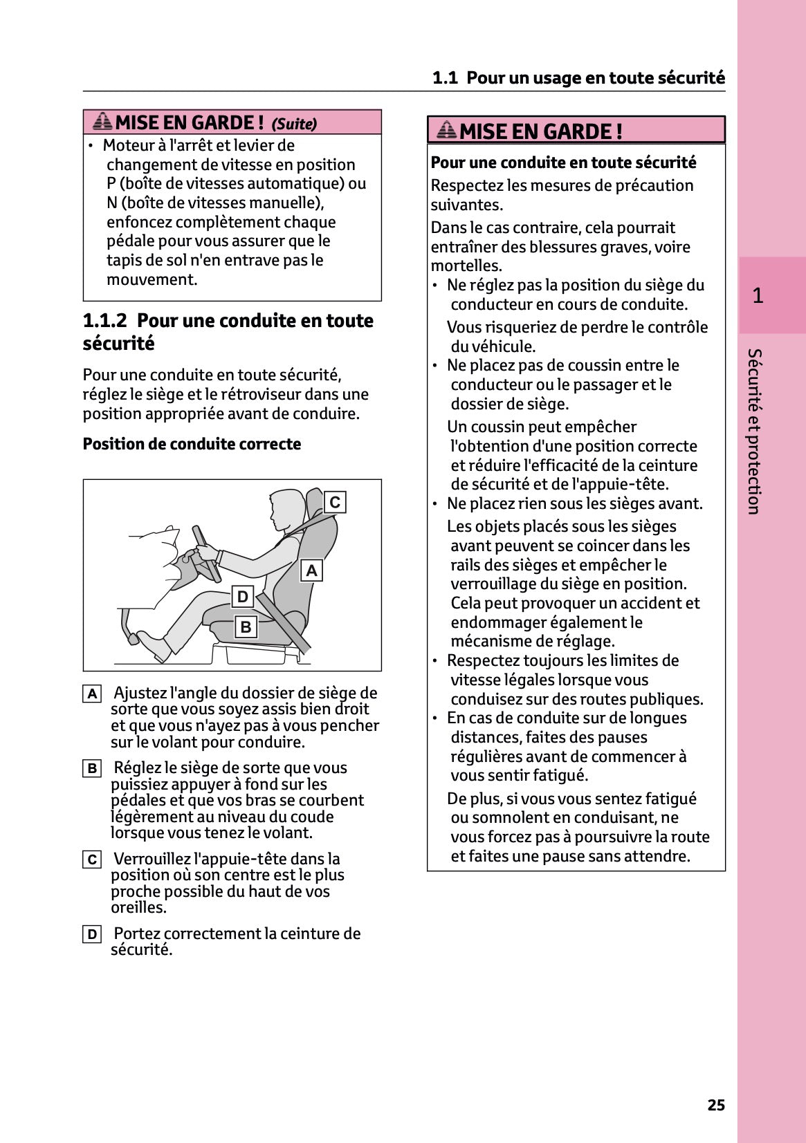 2025 Toyota GR Yaris Owner's Manual | French