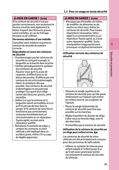 2025 Toyota GR Yaris Owner's Manual | French