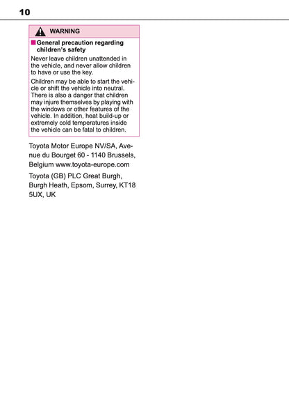 2025 Toyota GR Yaris Owner's Manual | English