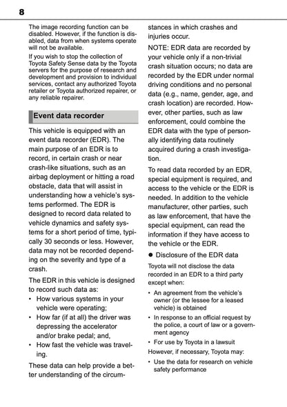 2025 Toyota GR Yaris Owner's Manual | English