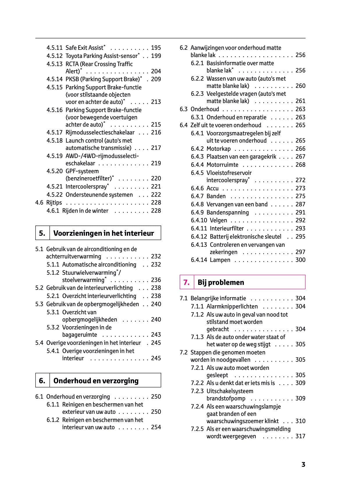 2025 Toyota GR Yaris Owner's Manual | Dutch