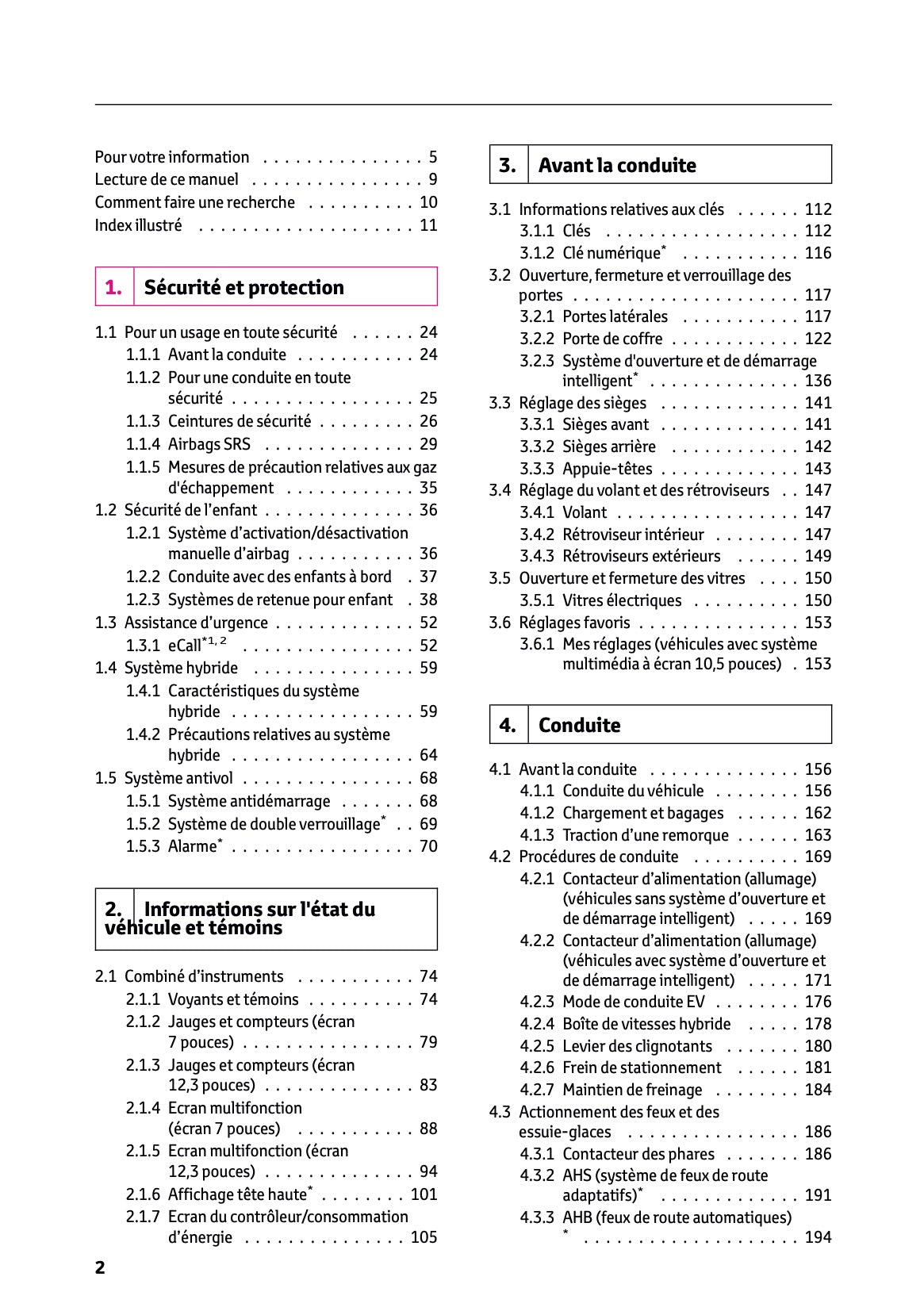 2025 Toyota Yaris Cross Hybrid Owner's Manual | French